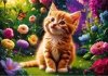 Trefl Puzzle 500 elementów Uroczy kotek