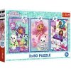 Trefl Puzzle 3x80 elementów Kolorowe dni Gabi Gabby Dollhouse