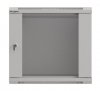 Lanberg Szafa instalacyjna rack wisząca 19 9U 540x350 szara drzwi przeszklone ( flat pack)