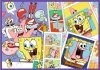Trefl Puzzle 4x250 elementów SpongeBob Szalony świat