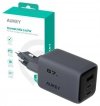 AUKEY PA-C3 ładowarka sieciowa 3xUSB (2xUSB-C + 1xUSB-A) 67W 5A QC5.0 PD3.0 AFC PPS FCP SCP