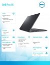 Dell Laptop Dell Pro 16 PC16255/AMD Ryzen 5 PRO 230/16GB/1TB SSD/16.0 FHD+/Radeon 760M/FgrPr/FHD/IR Cam/Mic/WLAN+BT/Backlit Kb/3