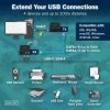 Digitus Przedłużacz (extender) po skrętce kat.6A  USB 3.1 Gen1 do 100m, 3x USB-A, 1x USB-C do 5 Gbps, 1x RJ45 (Gigabit Ethernet)