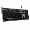 Satechi Slim W3 Wired - klawiatura z układem numerycznym USB-C (space gray)