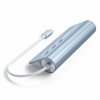 Satechi Aluminium - hub USB-C (czytnik kart micro/SD, 3x USB-A) (blue) [SD]