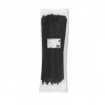 Qoltec Opaski zaciskowe wielorazowe/trytytki | 7.2*450mm | Nylon UV |   Czarne