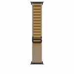 Apple Opaska Alpine w kolorze beżu do koperty 49 mm - rozmiar M - elementy z tytanu w kolorze czarnym
