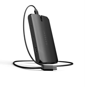 Satechi on the go multiport adapter - adapter do urządzeń mobilnych USB-C (USB-C PD, 2x USB-A, HDMI 4K, VGA, Ethernet, czytnik k