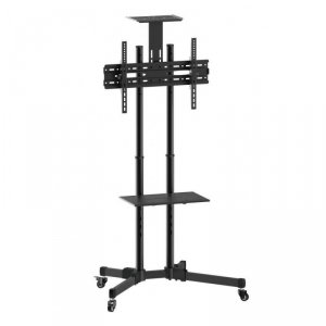 Stojak mobilny Techly 37-70 50kg, 2 półki