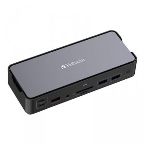 Stacja dokująca Verbatim USB-C Pro CDS-15 2xHDMI DP RJ-45 4xUSB 4xUSB-C SD microSD audio