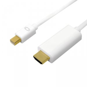Kabel adapter LogiLink CV0124 Mini DisplayPort 1.2 - HDMI, 4K, biały, 3m