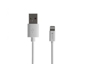 Kabel Natec Prati Lightning / iPhone -> USB-A 1m MFI Biały