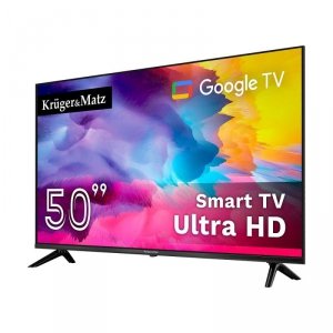 Telewizor Kruger&Matz 50 UHD Google TV, DVB-T2/S2/T/C H.265 HEVC