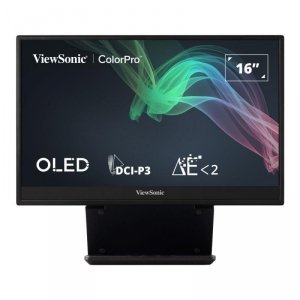 Monitor ViewSonic 15.6 VP16-OLED (VS19179) przenośny microHDMI 2xUSB-C głośniki 2x1W