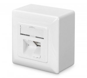 Gniazdo natynkowe DIGITUS 2x RJ45 ekranowane  kat. 6
