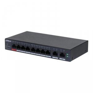Switch zarządzalny Dahua CS4010-8GT-60 8x1GbE 2x1GbE uplink PoE 60W
