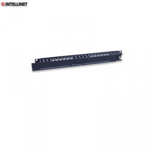 Organizer Kabli Intellient Rack 19 1U z pokrywą, czarny