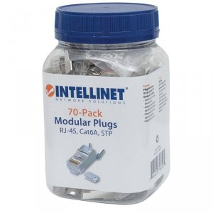 Wtyk Intellinet RJ45 8P/8C STP Cat.6a drut / linka 50szt.