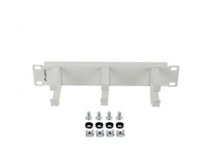 Organizer kabli Lanberg 10 1U z 3 metalowymi uchwytami typ B Szary