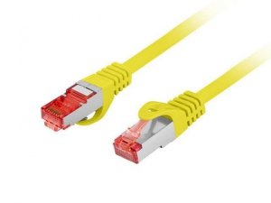 Patchcord Lanberg S/FTP kat.6 3m LSZH CU fluke passed żółty