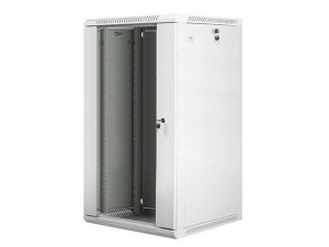 Szafa instalacyjna Rack wisząca 19 22U 600x600 szara Lanberg (flat pack)