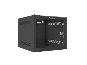 Szafa instalacyjna Rack wisząca 10 4U 280x310mm czarna Lanberg (flat pack)
