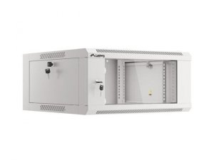 Szafa instalacyjna Lanberg rack wisząca 19 4U 600 drzwi szklane szara (złożona)