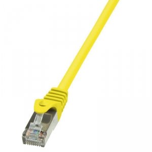 Patchcord LogiLink CP1027S CAT5e F/UTP 0,50m, żółty