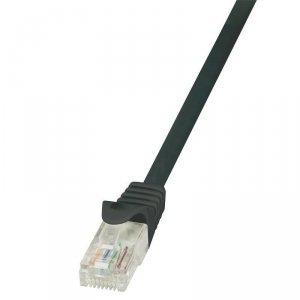 Patchcord LogiLink CP1023U CAT5e U/UTP 0,50m, czarny