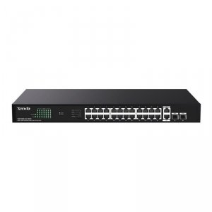 Switch niezarządzalny Tenda TEG1128P-24-250W 26x1GbE 2xSFP PoE