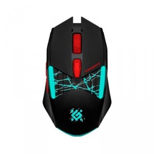 Mysz bezprzewodowa Defender HORRODINE GM-237 optyczna 3200dpi czarna RGB AKUMULATOR 6 przycisków Gaming