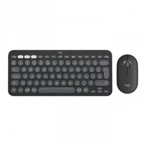 Zestaw bezprzewodowy klawiatura + mysz Logitech Pebble 2 Combo grafitowy