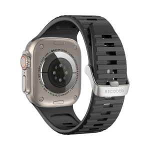 Decoded Ultra Traction - silikonowy pasek do Apple Watch 49/45/44/42 mm Gen 1-9 - SE (black)
