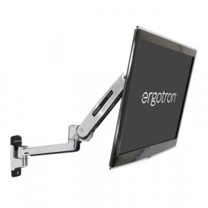 Ergotron LX Sit-Stand Wall Mount Arm - uchwyt ścienny do monitora (polerowane aluminium)