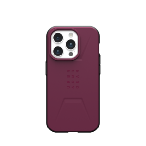 UAG Civilian Magsafe - obudowa ochronna do iPhone 15 Pro kompatybilna z MagSafe (bordeaux)