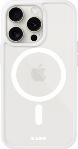 LAUT Huex Protect - obudowa ochronna do iPhone 15 Pro Max kompatybilna z MagSafe (white)