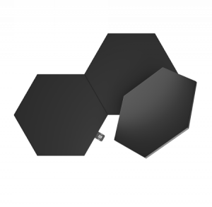Nanoleaf Shapes Hexagons Expansion Pack - dodatkowe panele świetlne (3 panele świetlne) (black)
