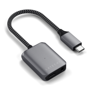 Satechi Audio & PD Adapter - aluminiowy adapter do urządzeń audio (USB-C PD 3.0)