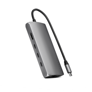 Satechi USB-C Multiport Adapter 8K - adapter USB-C (USB-C, HDMI, 3x USB 3.2 Gen 2 10Gbps, 1x USB 3.2 Gen 1 5Gbps, czytnik kart S
