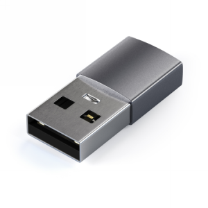 Satechi Aluminium Adapter - aluminiowy adapter do urządzeń mobilnych USB-A/ USB-C (space gray)
