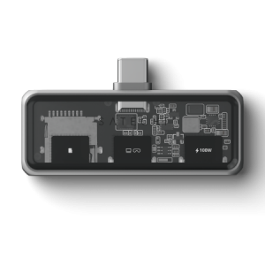 Satechi Mobile XR Hub with microSD Reader - mobilny adapter USB-C (1x USB-C 100W PD; 2.0 data i audio, 1x USB-C DP 1.4 4K@60Hz; 
