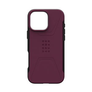 UAG Civilian Magsafe - obudowa ochronna do iPhone 16 Pro Max kompatybilna z MagSafe (bordeaux)