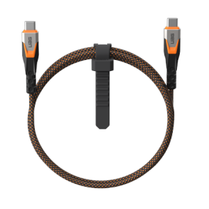UAG SRGE - kabel USB-C - USB-C, USB 3.2 Gen2 240W/20Gbps, 75 cm (black/orange)