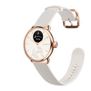 Withings Scanwatch 2 - zegarek z funkcją EKG, pomiarem pulsu i SPO2 oraz mierzeniem aktywności fizycznej i snu (38mm, rose gold)