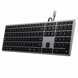 Satechi Slim W3 Wired - klawiatura z układem numerycznym USB-C (space gray)