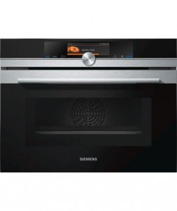 Piekarnik kompaktowy z mikrofalą SIEMENS CM678G4S1 samoczyszczenie pyroliza
