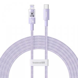 Kabel Baseus Gem USB C-IP 20W 2m (fioletowy)