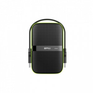 Dysk zewnętrzny HDD Silicon Power Armor A60 (5TB; 2.5; USB 3.2; 5400 obr/min; Green-Black; SP050TBPHDA60S3K)