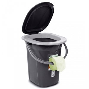 GREENBLUE TOALETA PRZENOŚNA TURYSTYCZNA, ANTRACYTOWA GB320AG