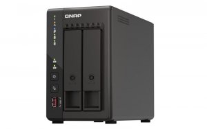 Qnap TS-253E-8G, Tower, 2 x 2.5/3.5 SATA, Intel Celeron J6412 4C/4T, 8 GB DDR4 onboard not expandable, 2 x 2.5GbE, E